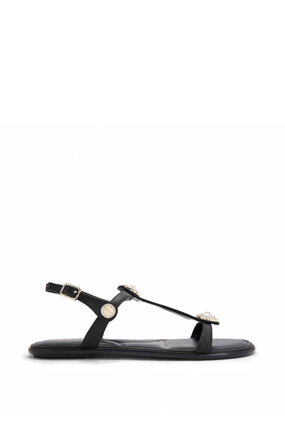 Carvela Carvela Women's 'Amalia Sandal' Leather Sandals in Black - 4