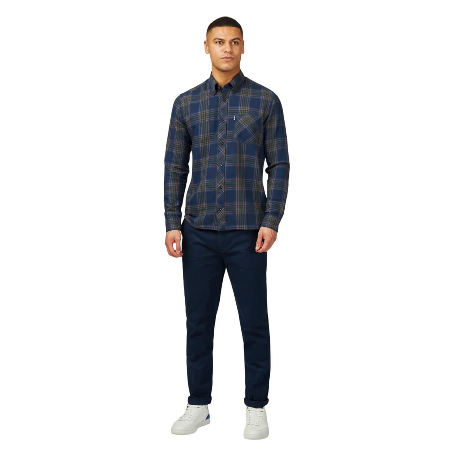 Ben Sherman Ben Sherman Men's Signature Stretch Slim Chinos in Dark Navy