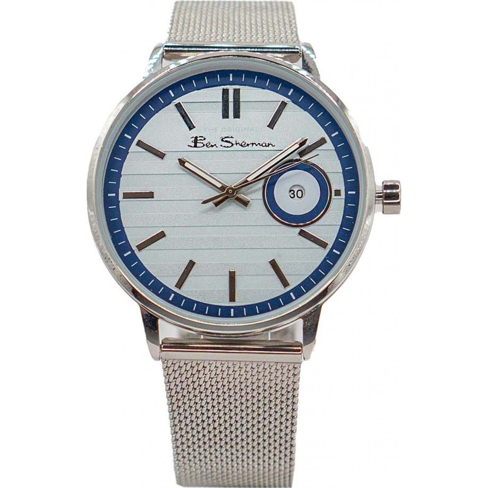 Ben Sherman Ben Sherman Men's BS225 42mm Quartz Watch in Silver