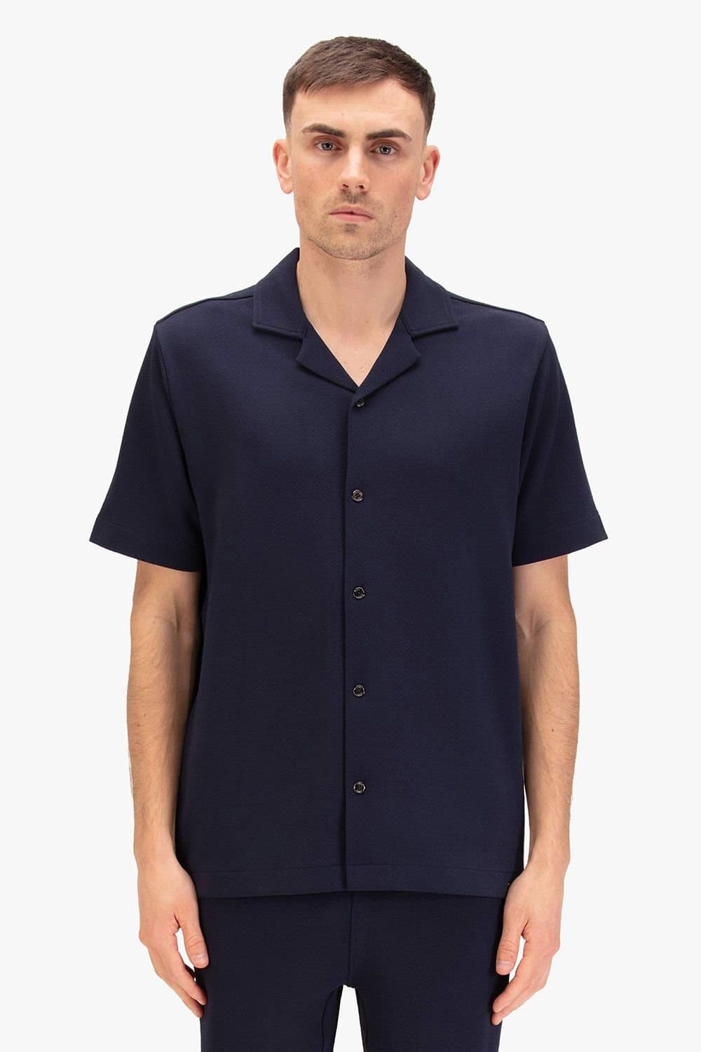 Luke 1977 Luke 1977 Men's Kawa Beach Crinkle Shirt in Dark Navy