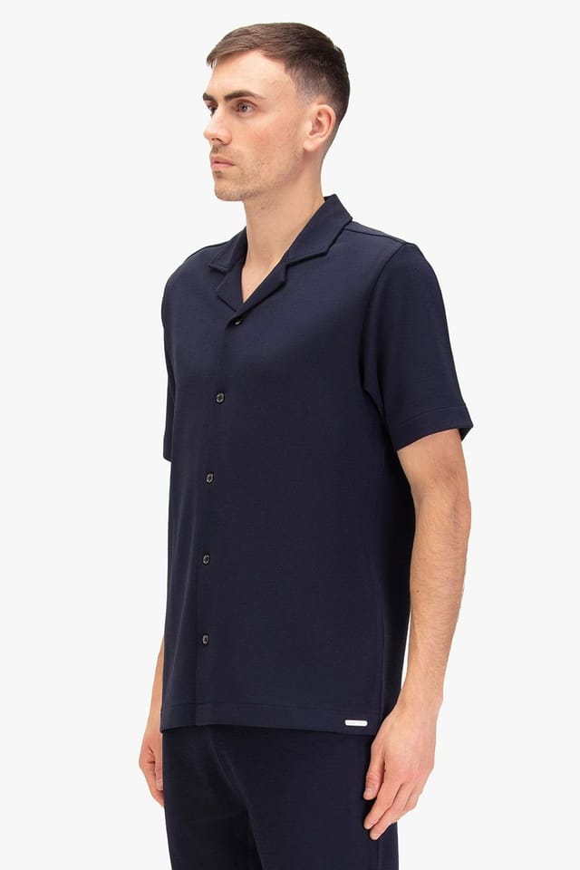Luke 1977 Luke 1977 Men's Kawa Beach Crinkle Shirt in Dark Navy - 3