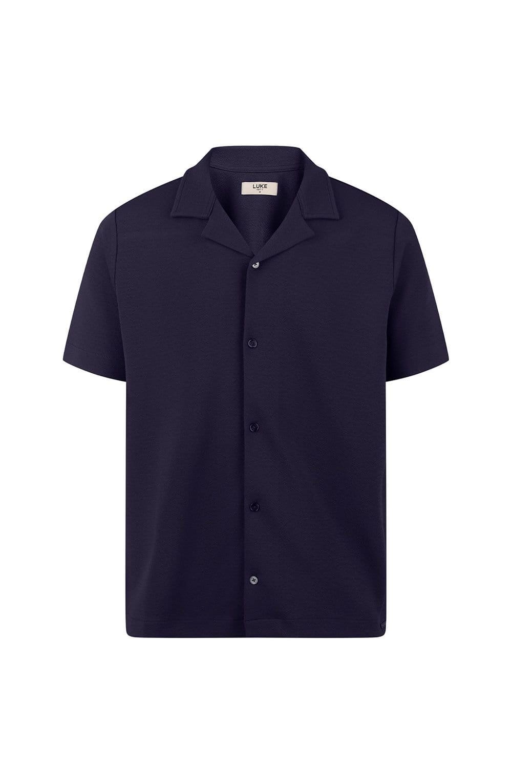Luke 1977 Luke 1977 Men's Kawa Beach Crinkle Shirt in Dark Navy - 4