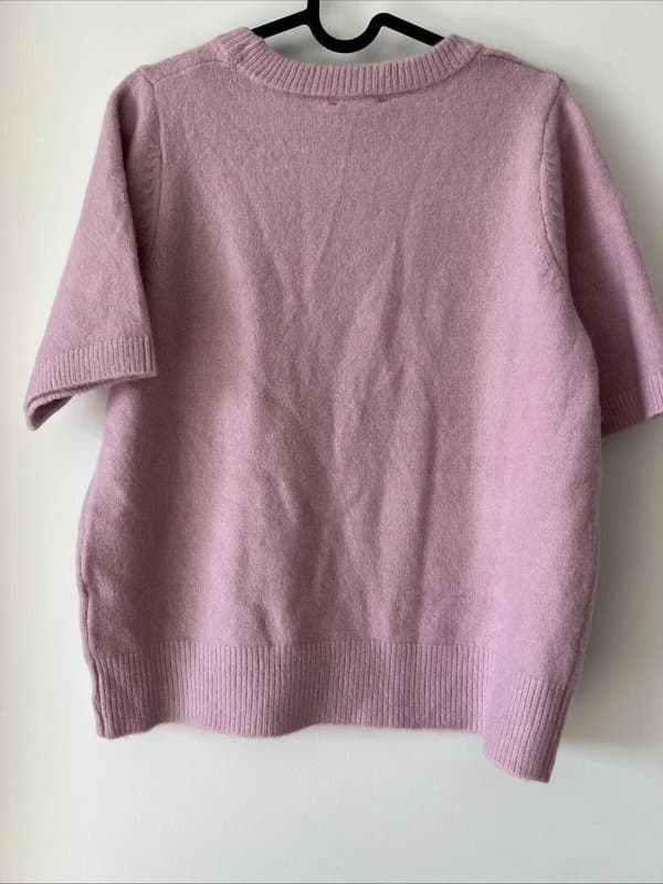 New Look New look - short-sleeve knit top - size 12 - lilac