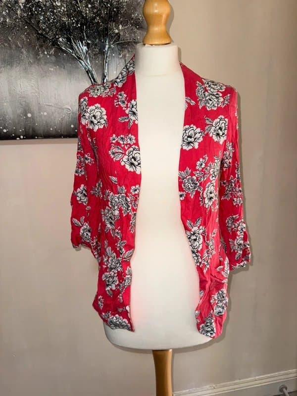 New Look New look women cute floral print open kimono cardigan .