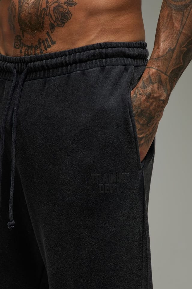 Training Dept. Training Dept. Men's Tall Training Dept Straight Leg Washed Jogger in Black - 3