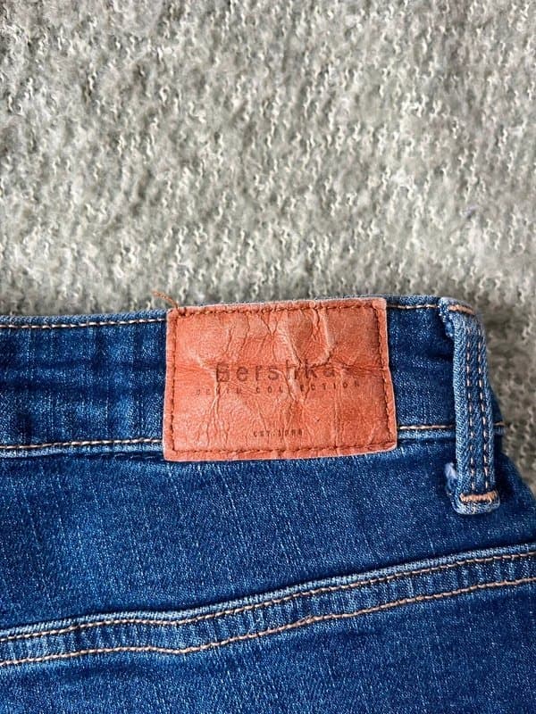 Bershka Blue Flared Jeans