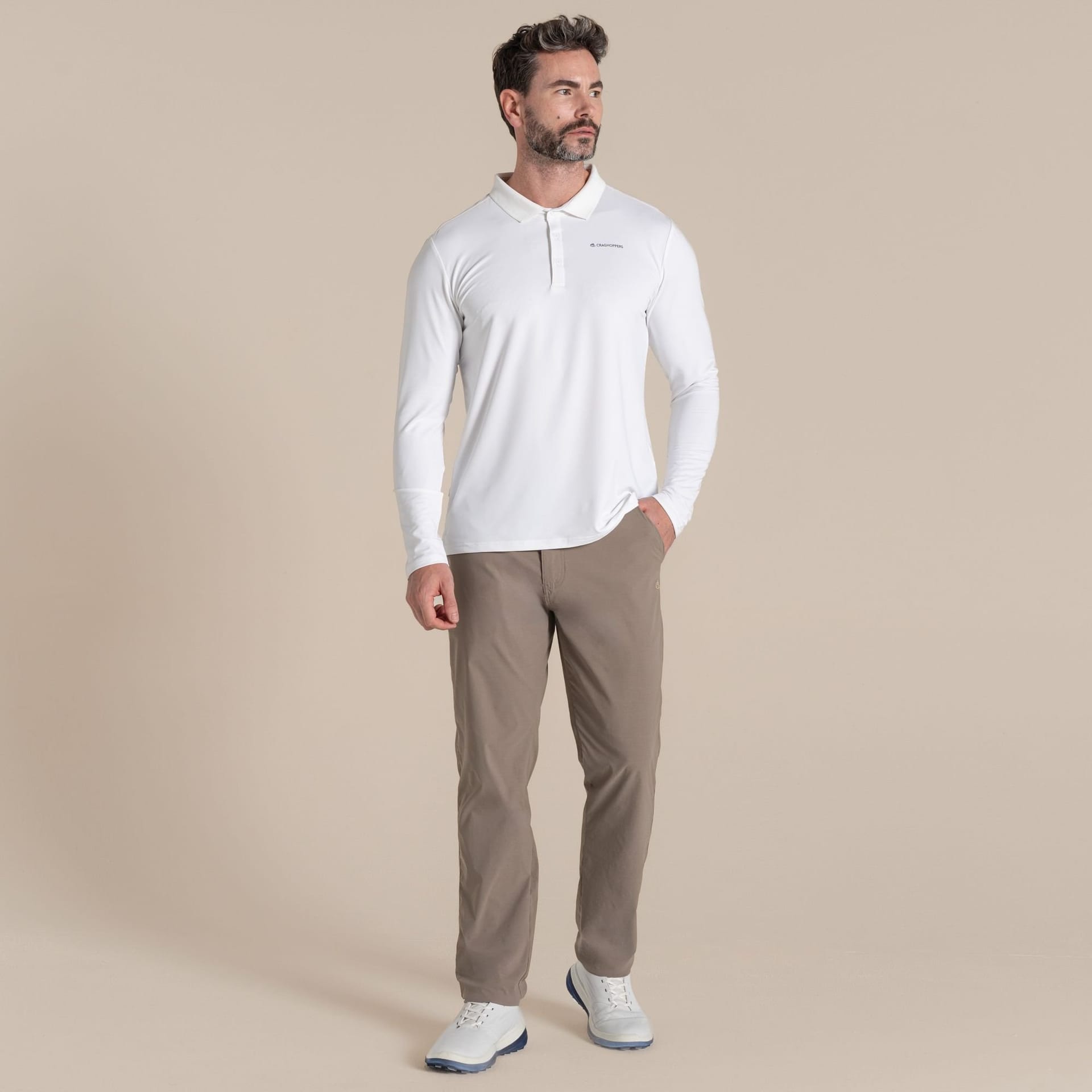 Craghoppers Craghoppers Men's NosiLife Santos Insect-Repellent Lightweight Stretch Trouser in Beige - 4