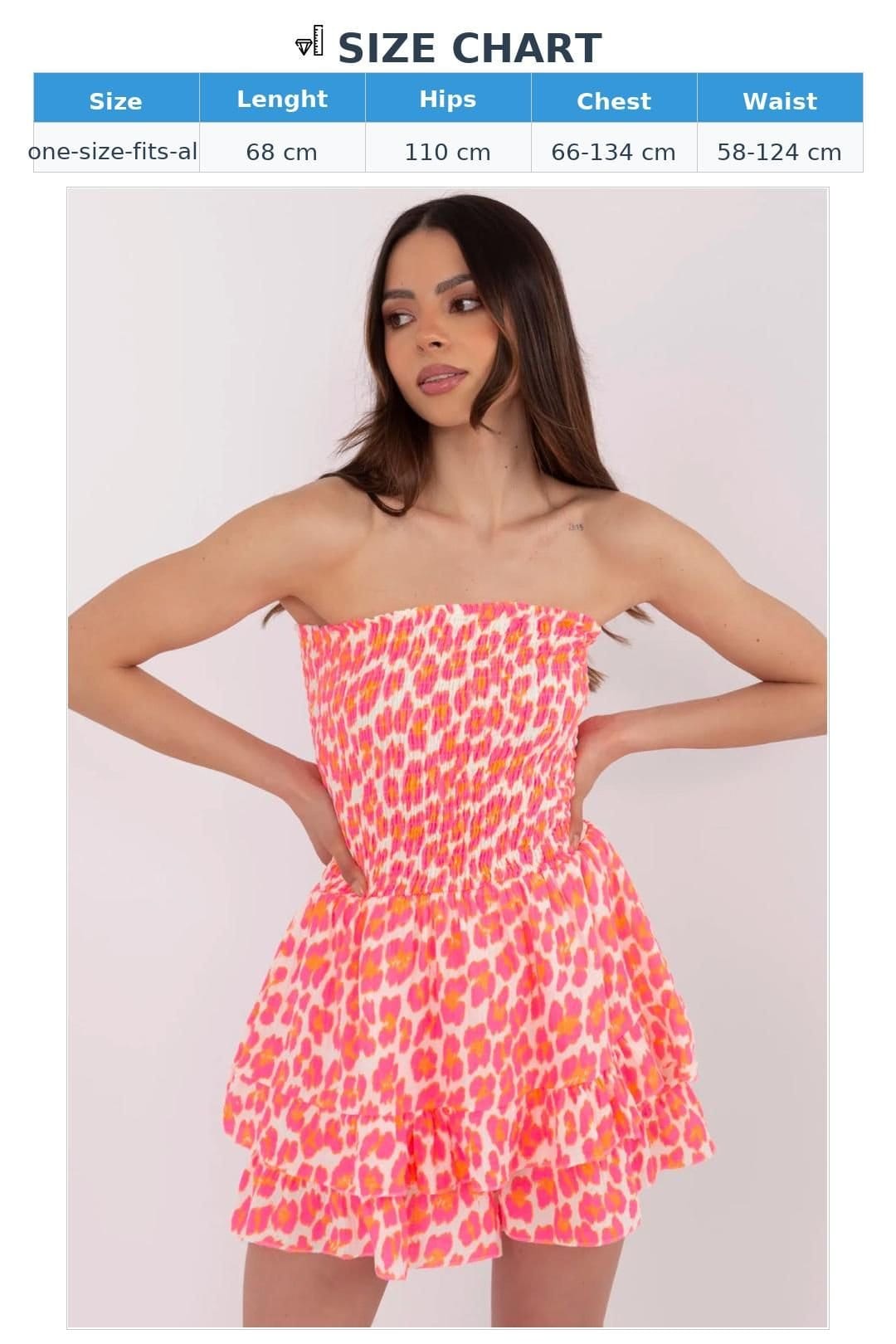 Love Lace Love Lace Women's Cotton Pleated Ruffle Sleeveless Jumpsuit in Pink - 4