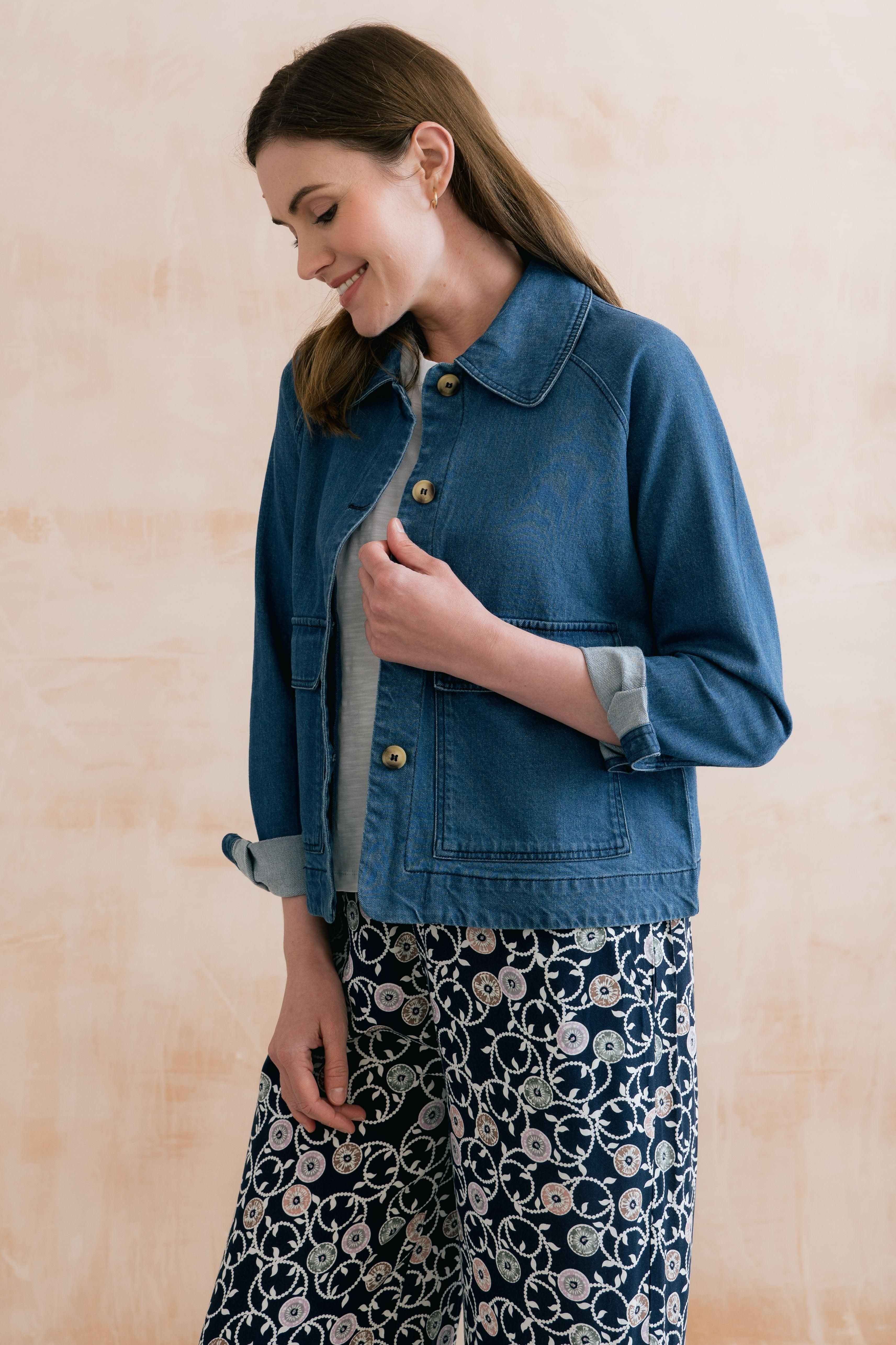 Lily & Me Lily & Me Women's Helen Denim Jacket in Blue - 2