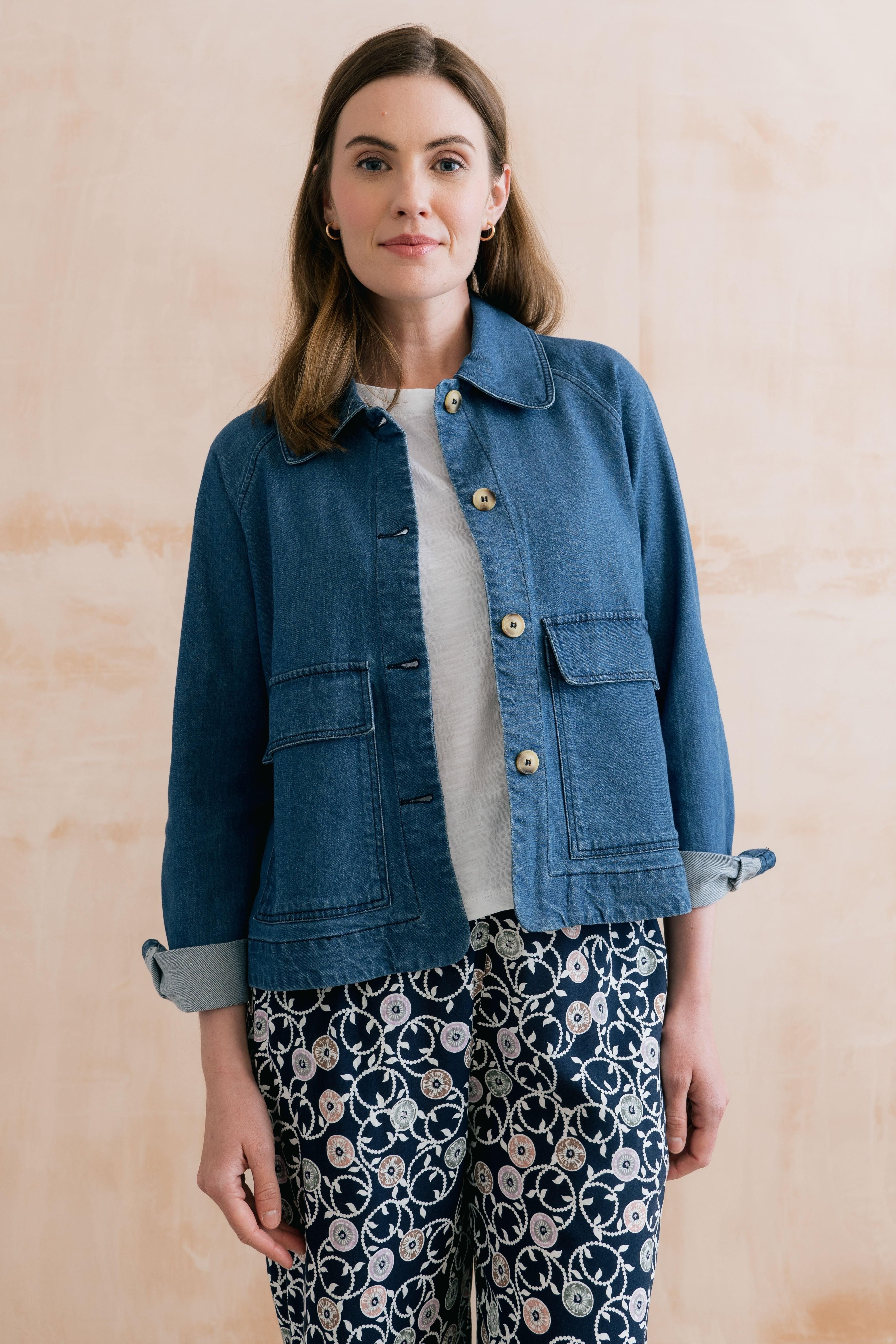 Lily & Me Lily & Me Women's Helen Denim Jacket in Blue - 3