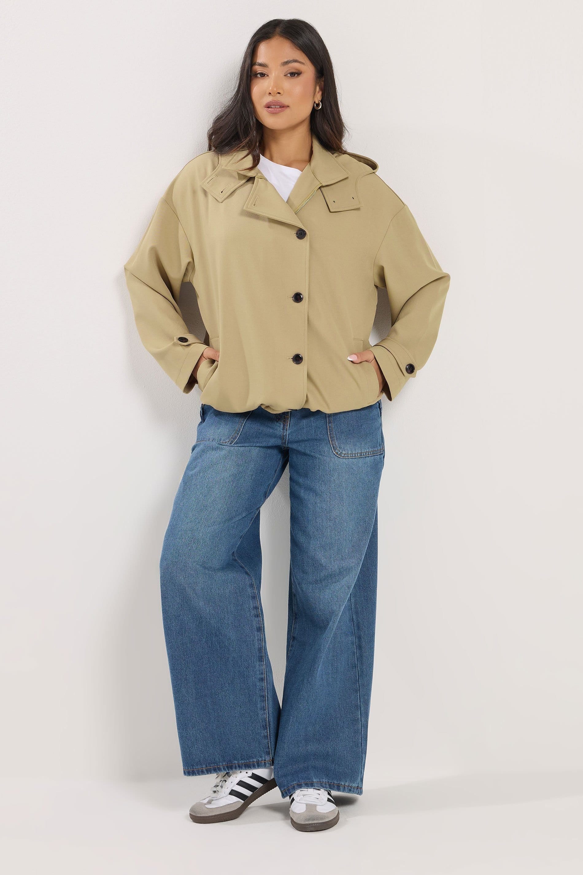 PixieGirl PixieGirl Women's Petite Drawcord Jacket in Natural - 4