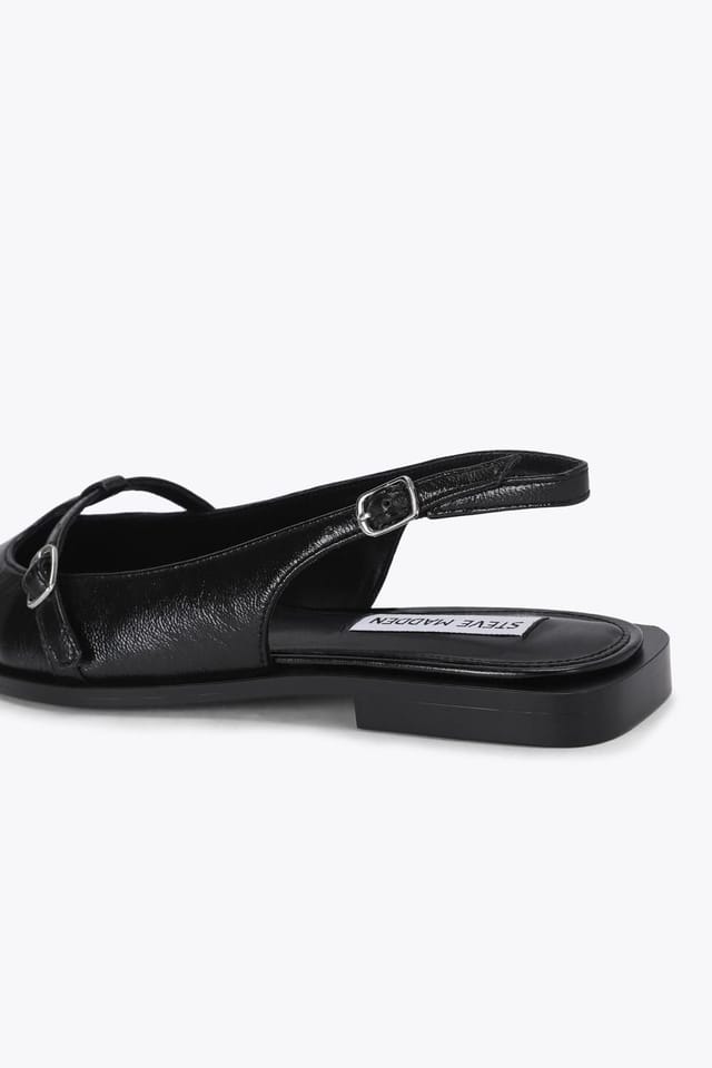 Steve Madden STEVE MADDEN Women's 'Synergy Black Leather' Leather Sandals - 3