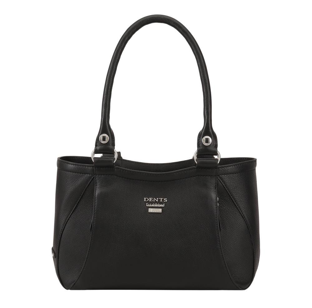 Dents Dents Women's Marlborough Leather Shoulder Bag in Black - 1