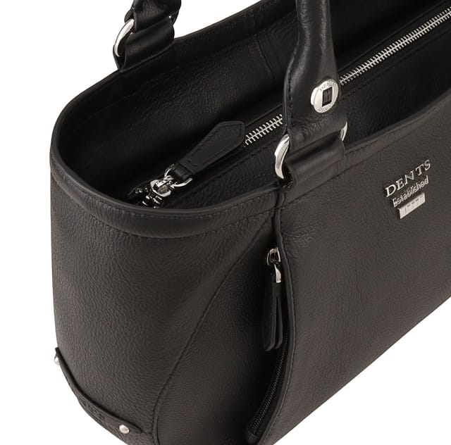 Dents Dents Women's Marlborough Leather Shoulder Bag in Black - 3