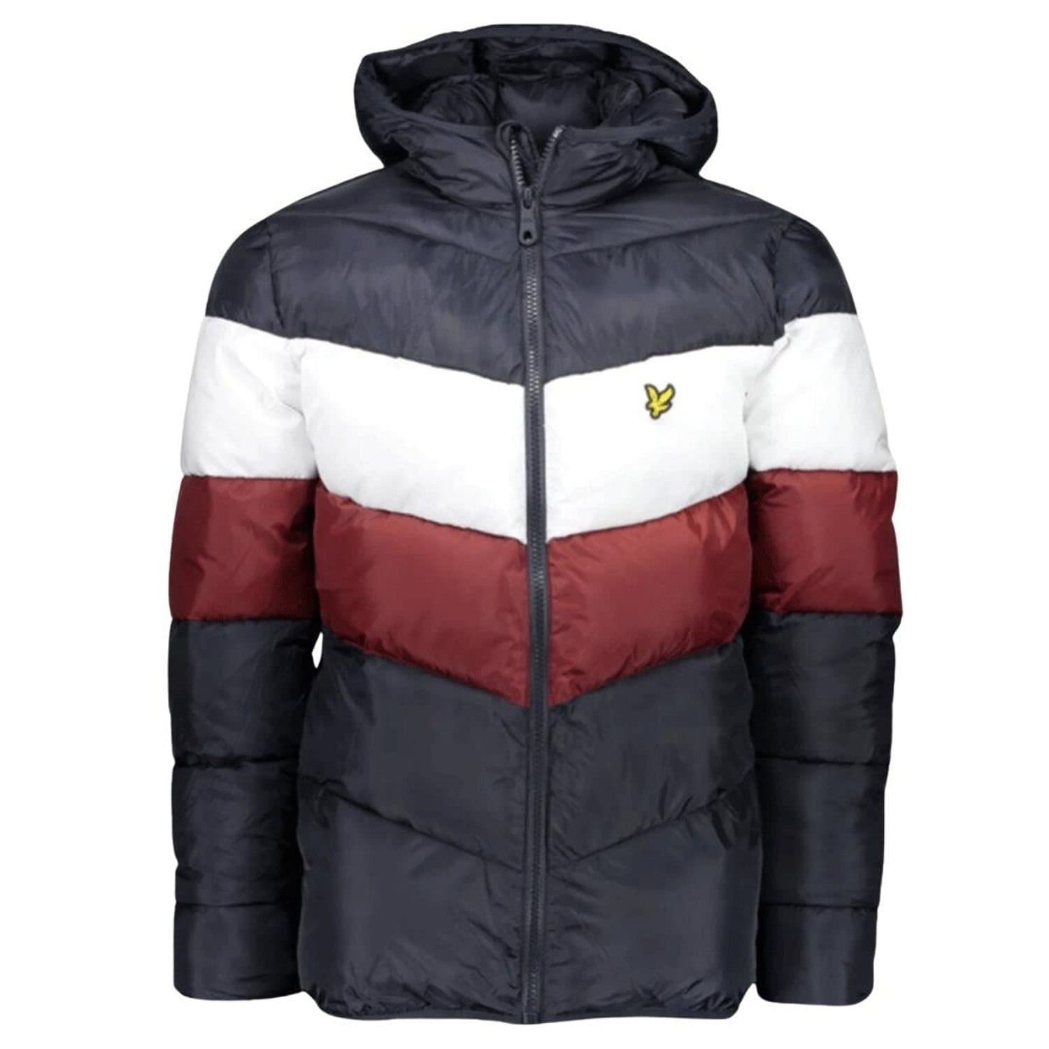 Lyle & Scott Lyle & Scott Men's Colour Block Puffer Jacket in Navy