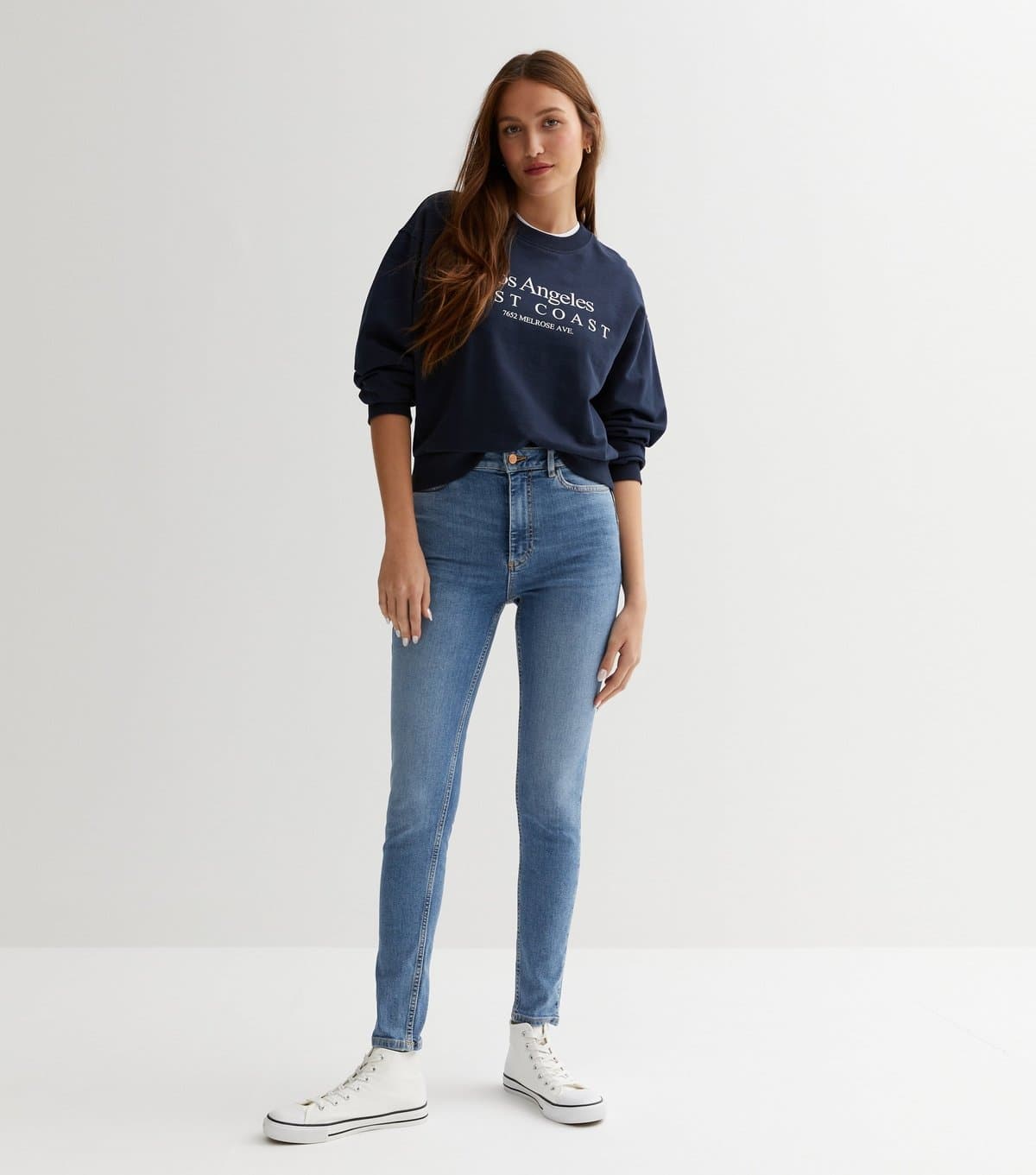 New Look Women's Blue Lift & Shape Jenna Skinny Jeans New Look