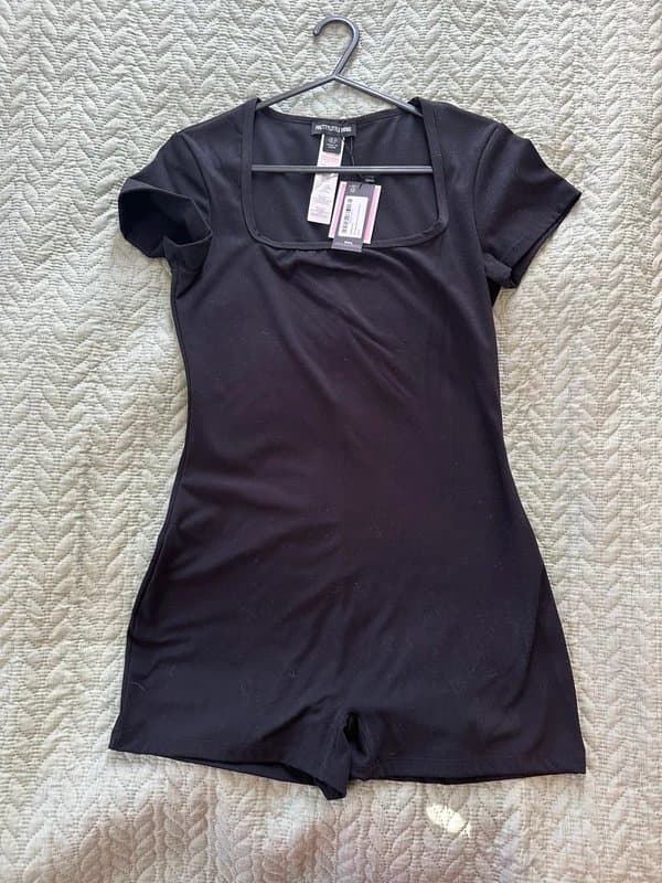 PLT Black Playsuit