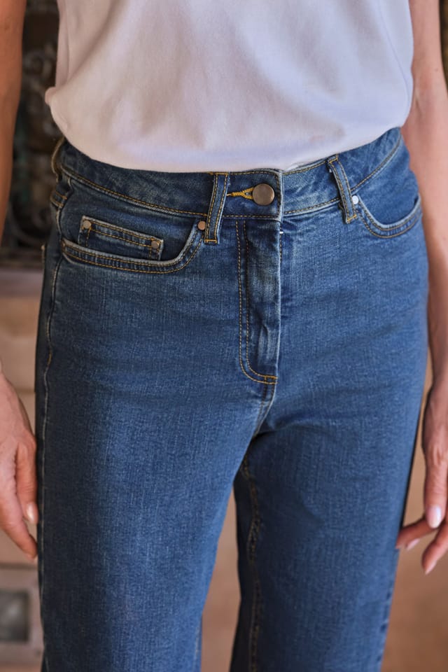 WoolOvers WoolOvers Women's Womens Cropped Jean in Blue - 2