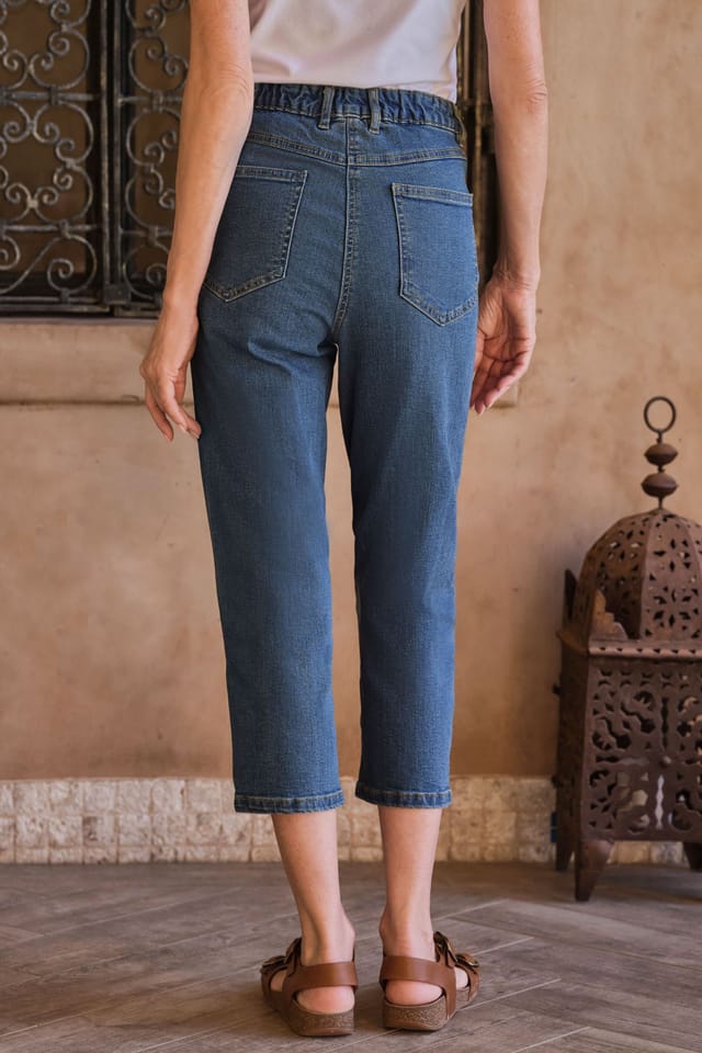 WoolOvers WoolOvers Women's Womens Cropped Jean in Blue - 3