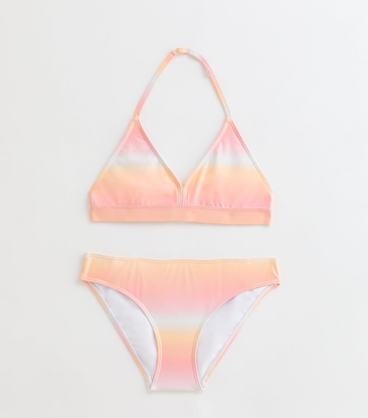 New Look New Look Pink Ombre Triangle Bikini Set