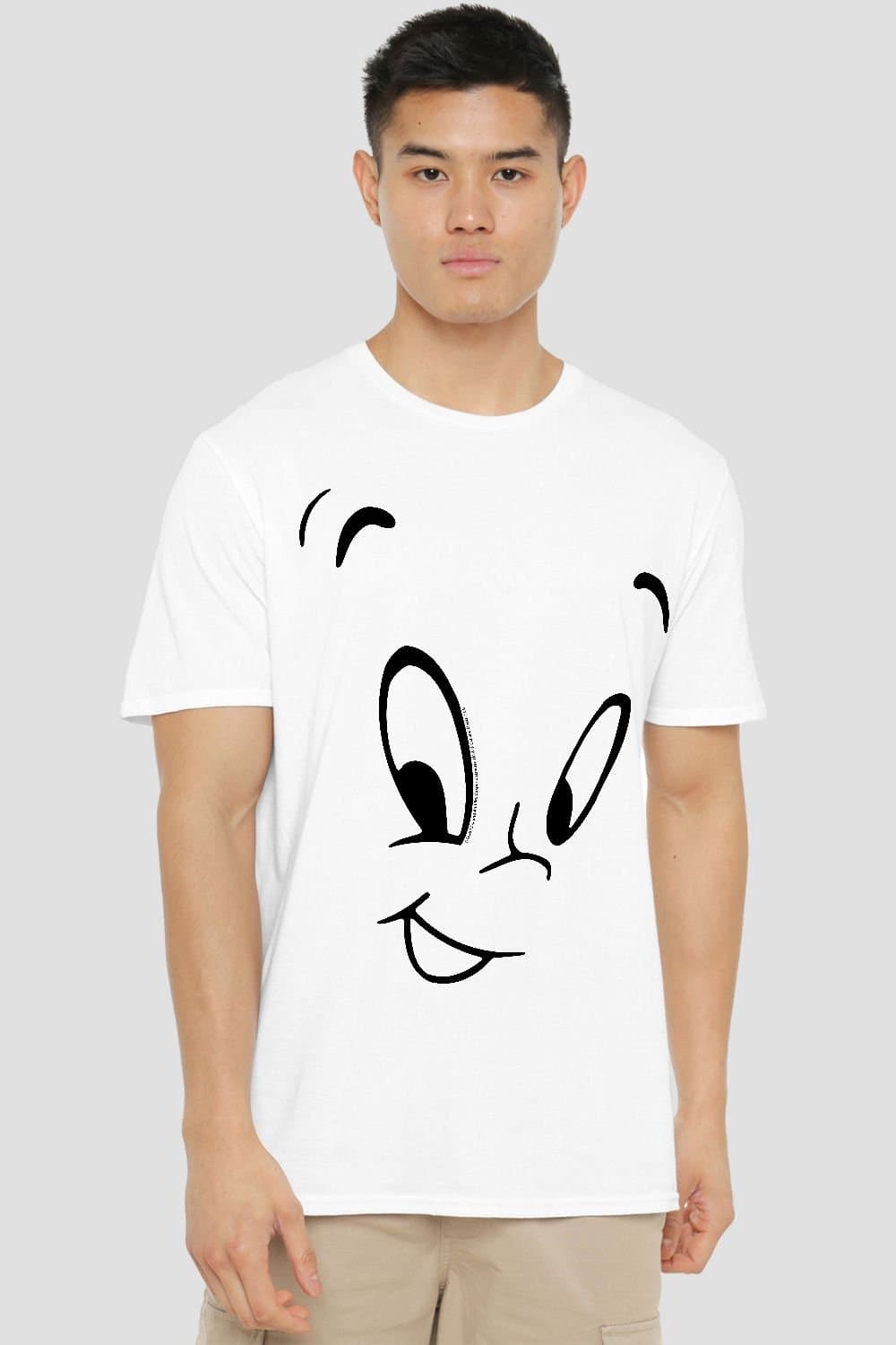 NBCU NBCU Men's Casper Casper Face T-Shirt, White