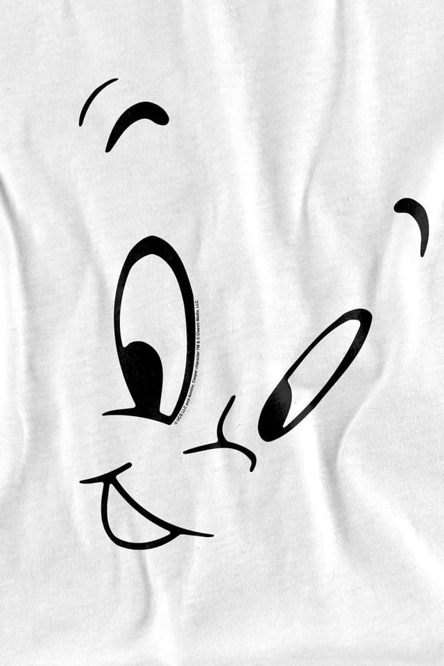 NBCU NBCU Men's Casper Casper Face T-Shirt, White - 3