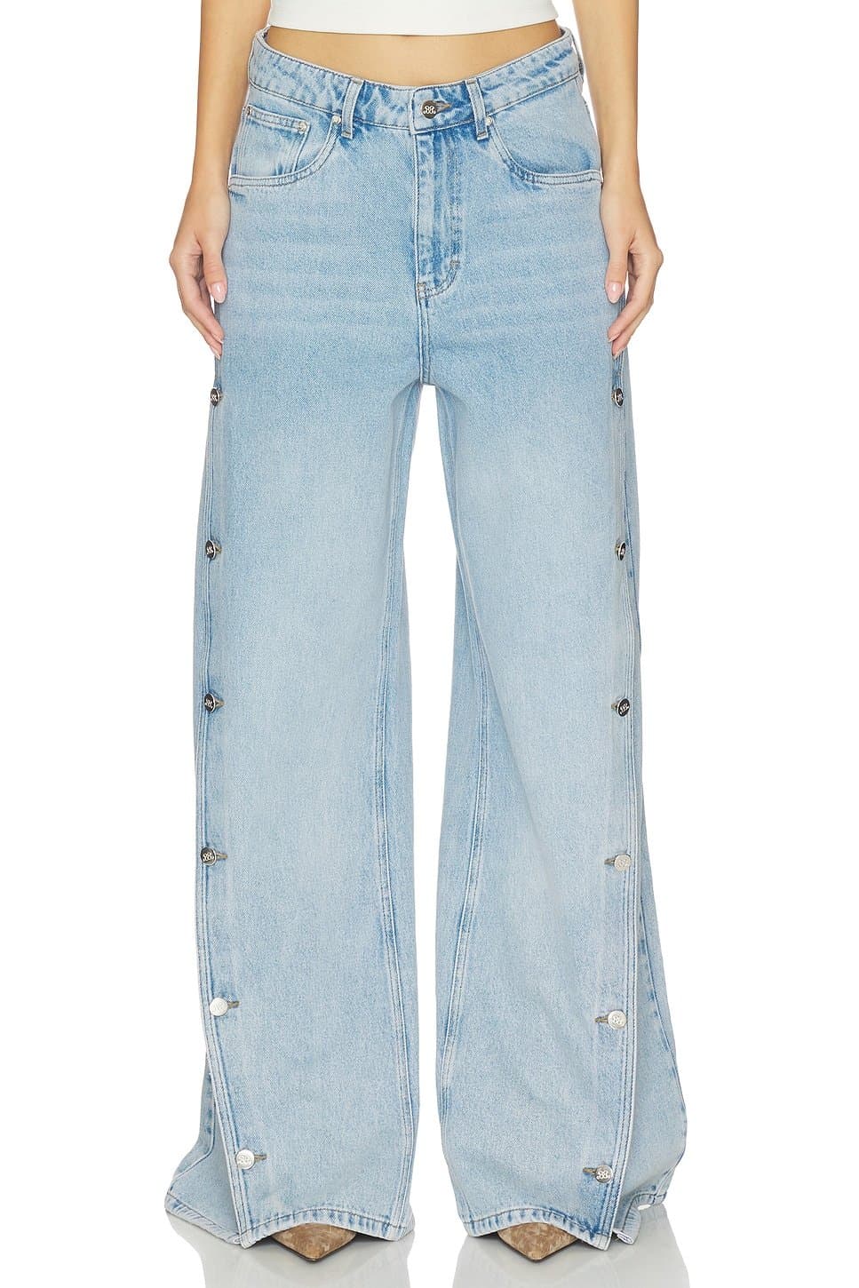 revolve X Barbie Stacie High Waisted Wide Jeans