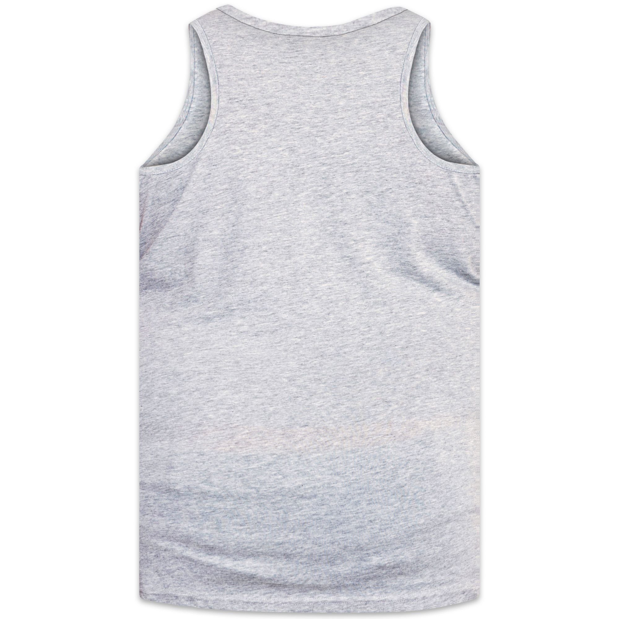 Duke Clothing Duke Clothing Men's D555 Fabio Kingsize Tank Top in Grey - 2