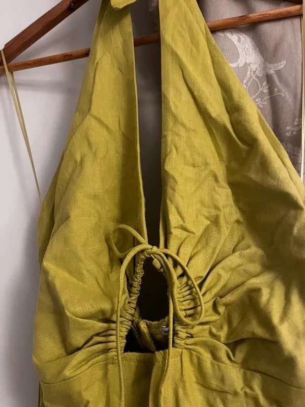 Bershka Bershka linen style midaxi dress