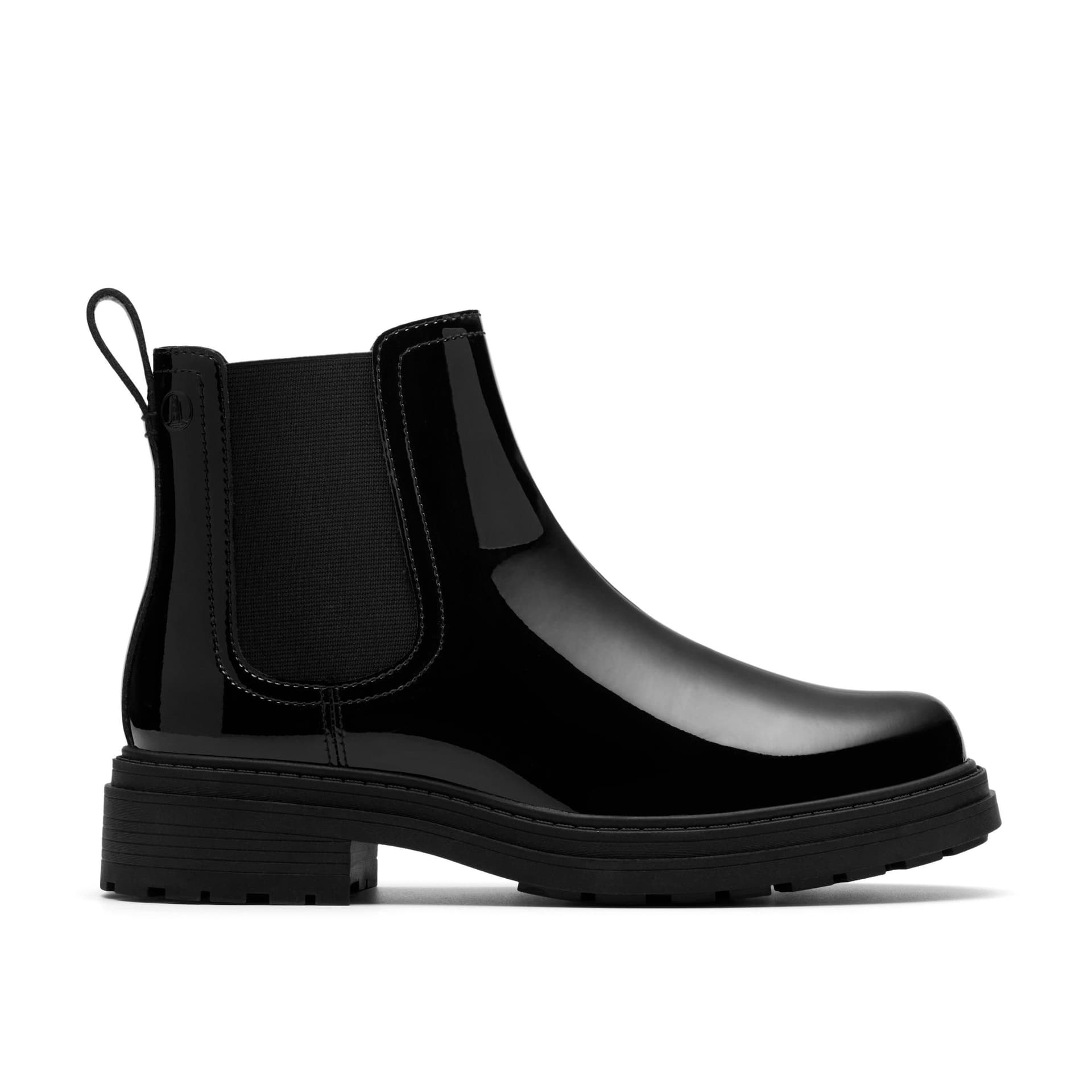 Clarks Clarks Women's Orinoco3 Lane Black Patent Ankle Boots, Chelsea Boots