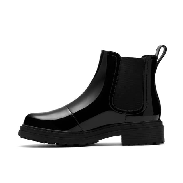 Clarks Clarks Women's Orinoco3 Lane Black Patent Ankle Boots, Chelsea Boots - 2