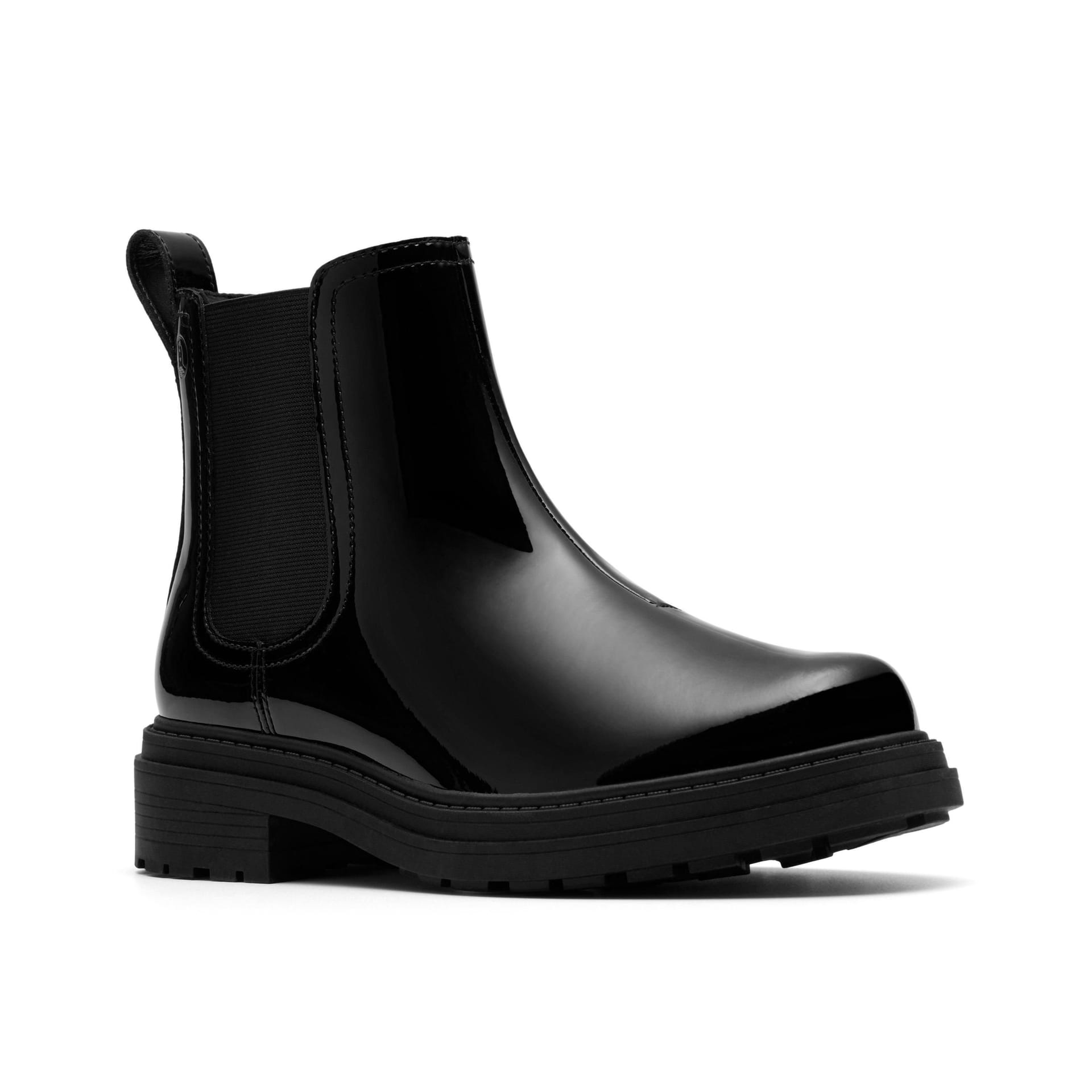 Clarks Clarks Women's Orinoco3 Lane Black Patent Ankle Boots, Chelsea Boots - 4