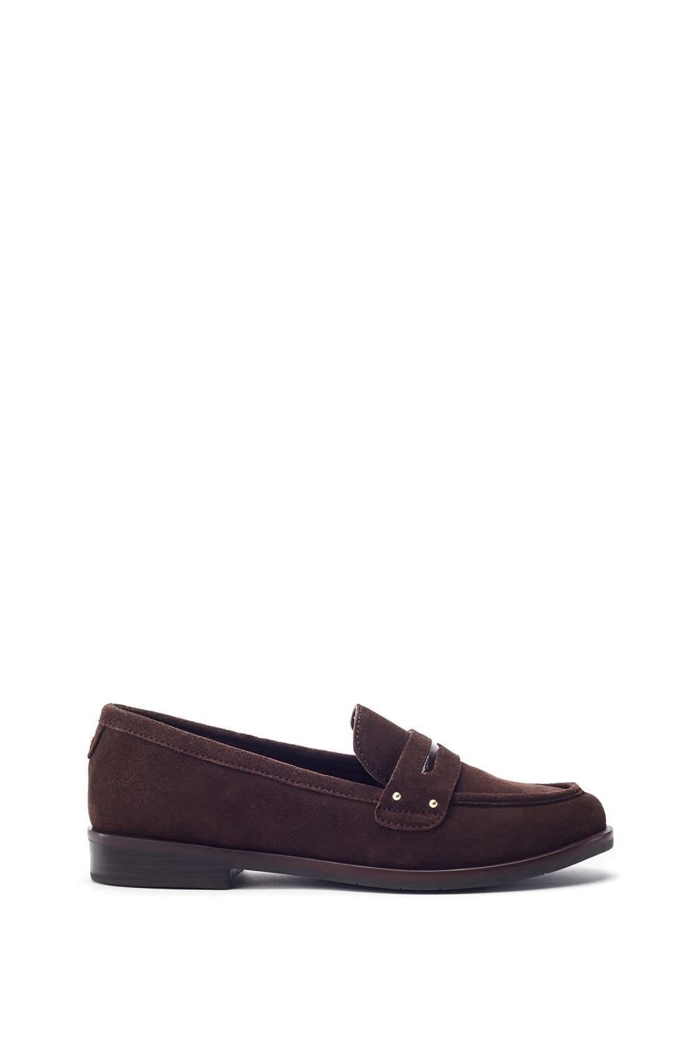 Moda In Pelle Moda In Pelle Women's 'Ema' Suede Loafers in Dark Brown