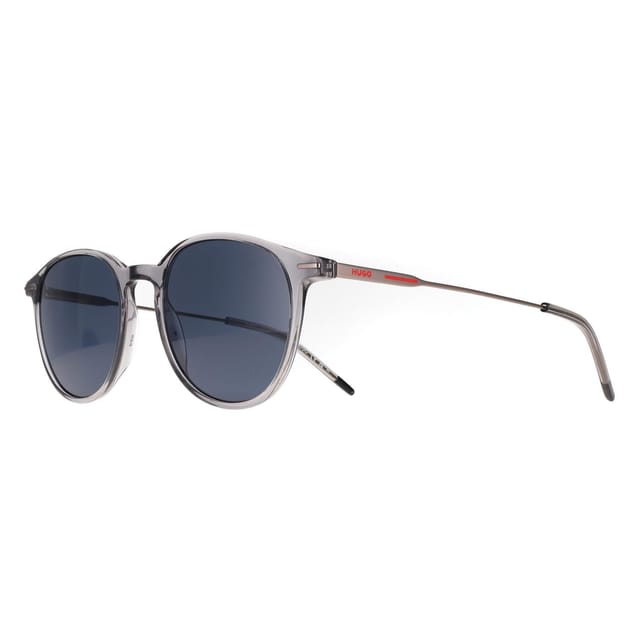 Hugo Boss Hugo Boss Men's Round Grey Dark Ruthenium Blue Grey HG 1206/S - 2