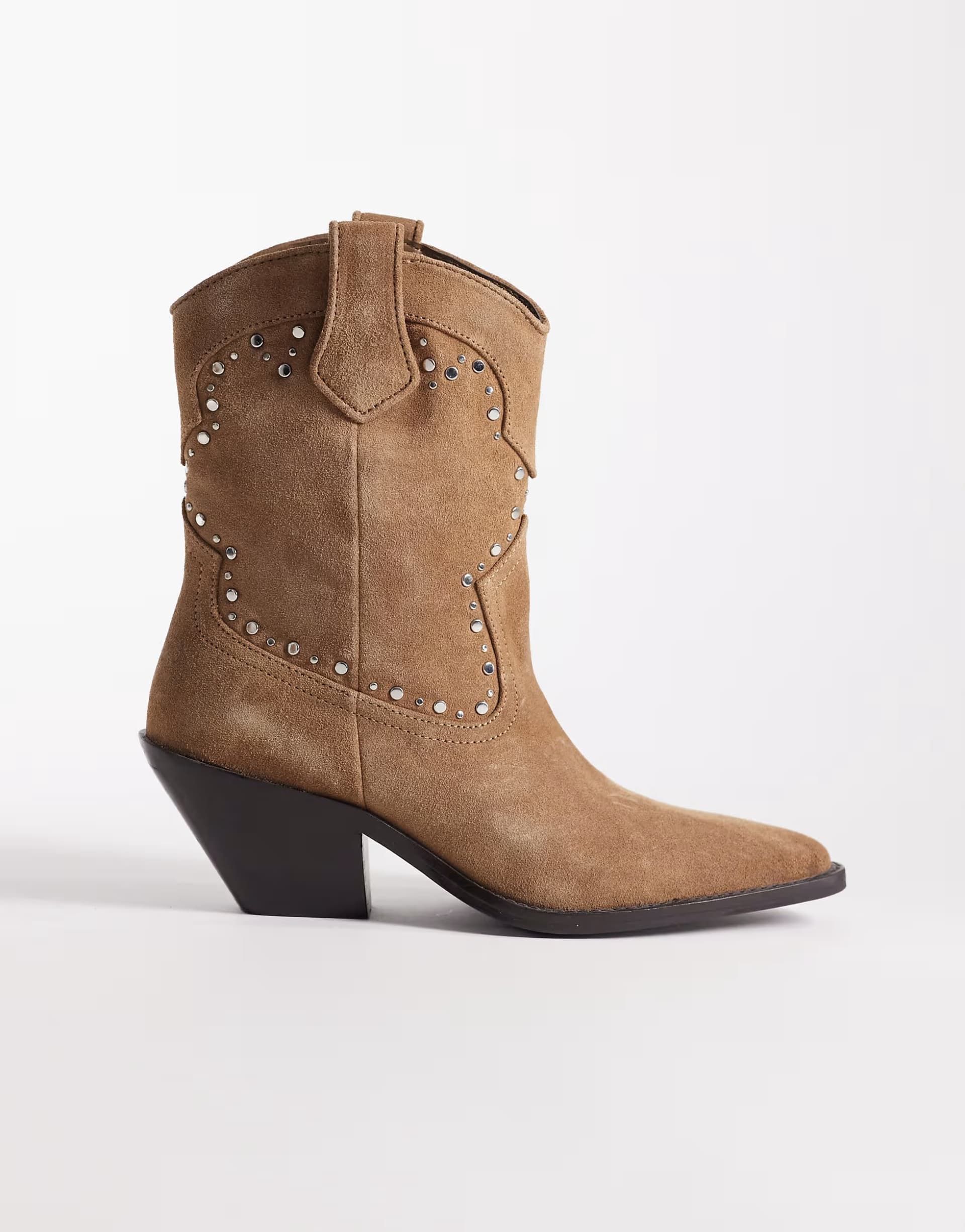ASOS Mango western embellished boots in brown