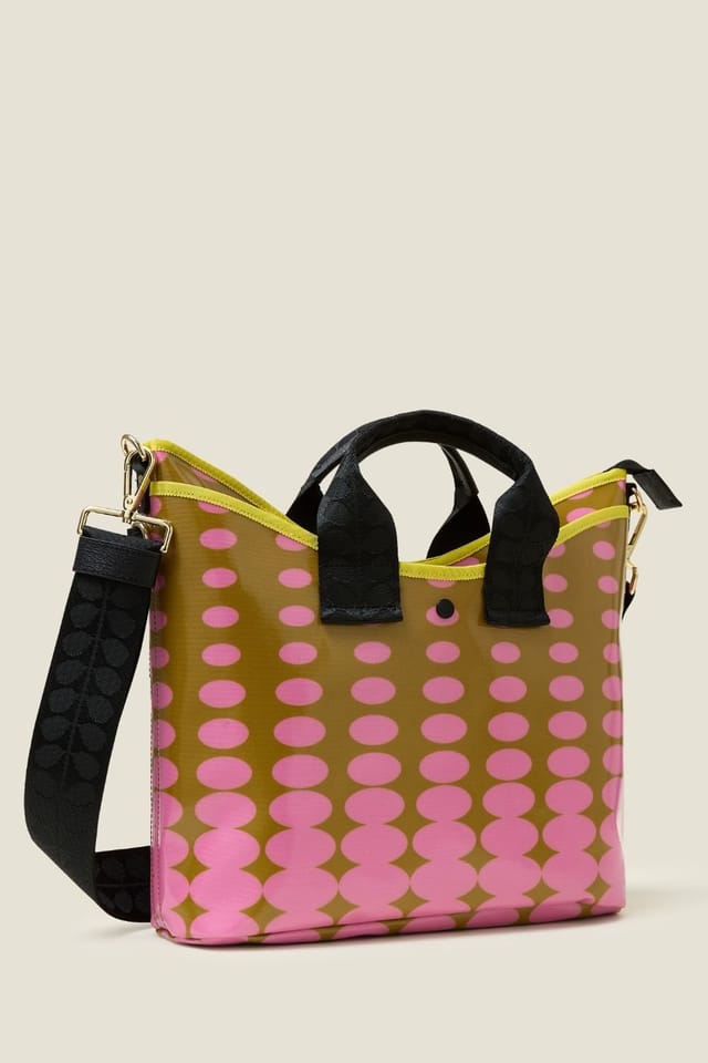 Orla Kiely Orla Kiely Women's Carrygrab Crossbody - Optical Oval Ochre - 2