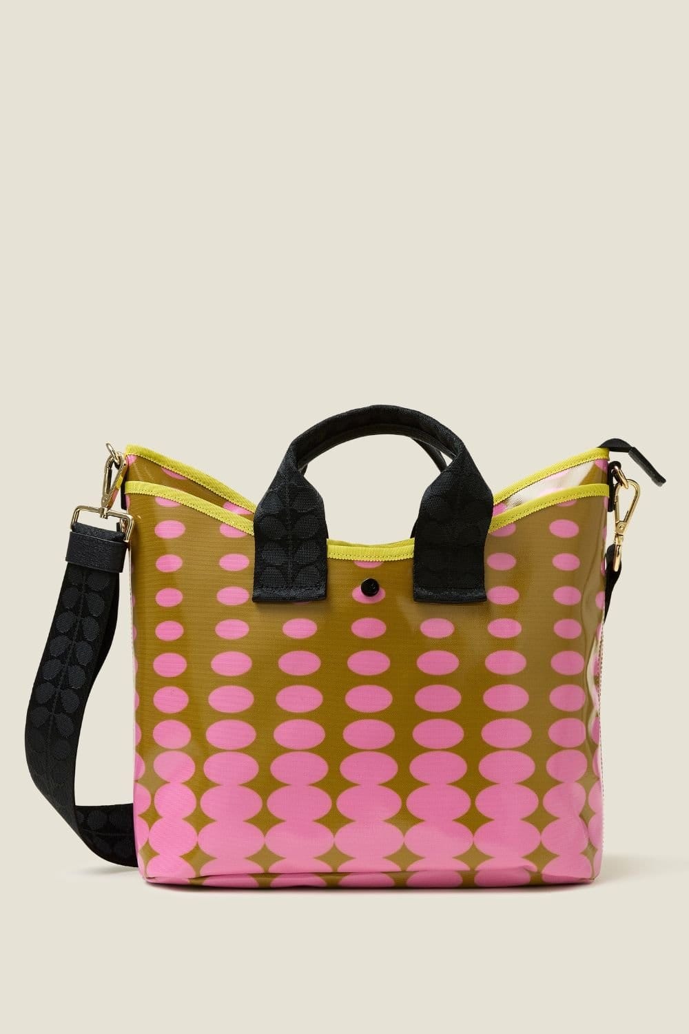Orla Kiely Orla Kiely Women's Carrygrab Crossbody - Optical Oval Ochre - 4