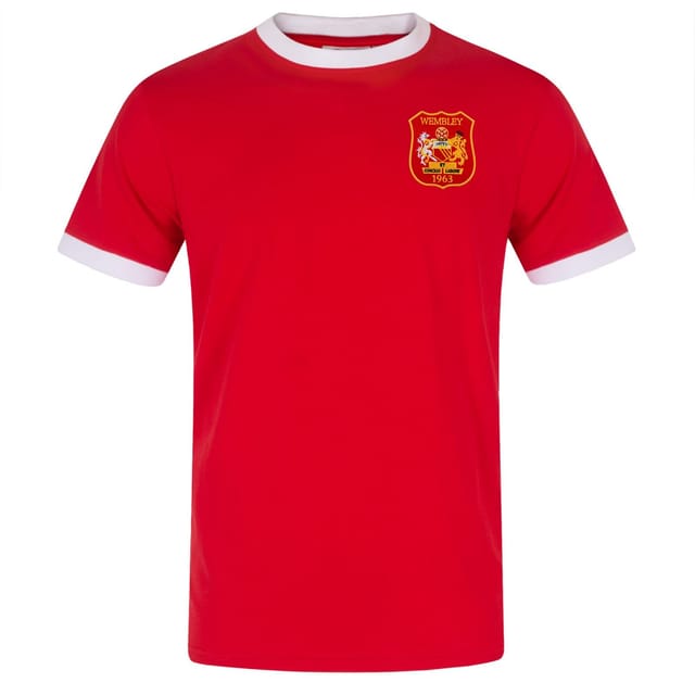 fan originals fan originals Men's Adults Manchester Crest Retro T-Shirt in Dark Red - 2