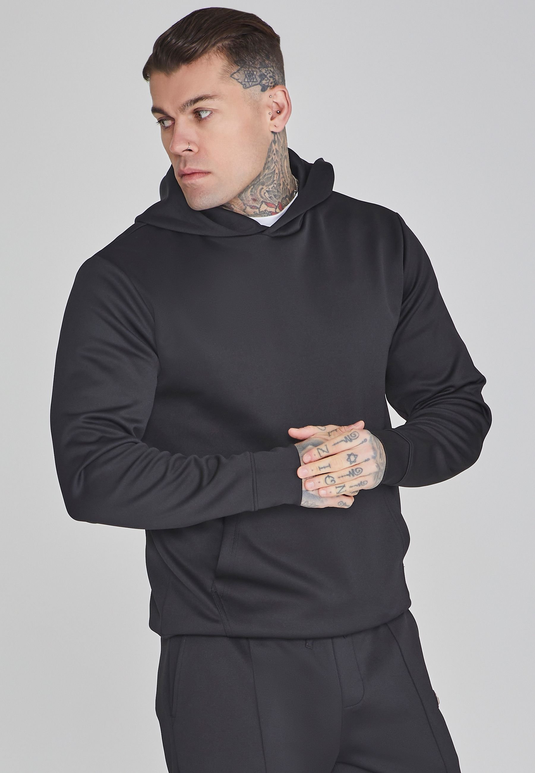 SikSilk SikSilk Men's Smart Hoodie in Black - 2