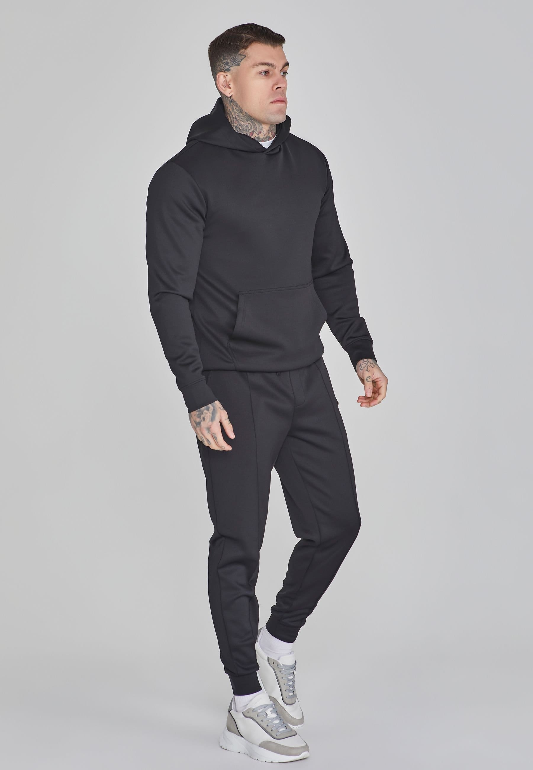 SikSilk SikSilk Men's Smart Hoodie in Black - 4
