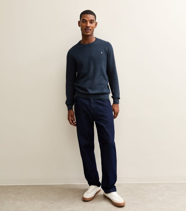 Farah Men's Slim Crew Neck Fine Knit Jumper Farah New Look - 3