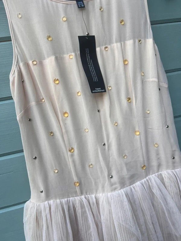 Warehouse Warehouse – Cream Tiered Tulle Dress – Size 10 – Coquette/Occasion/Partywear – BNWT - 1