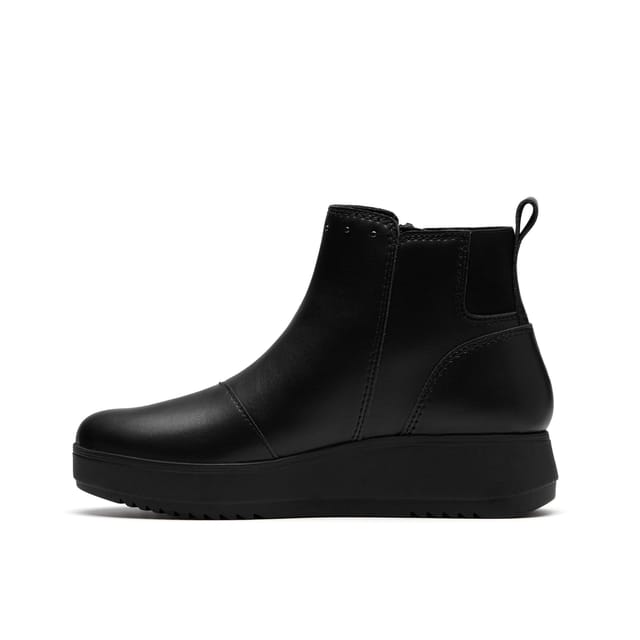 Clarks Clarks Women's Zylah Willow Black Leather Ankle Boots - 2