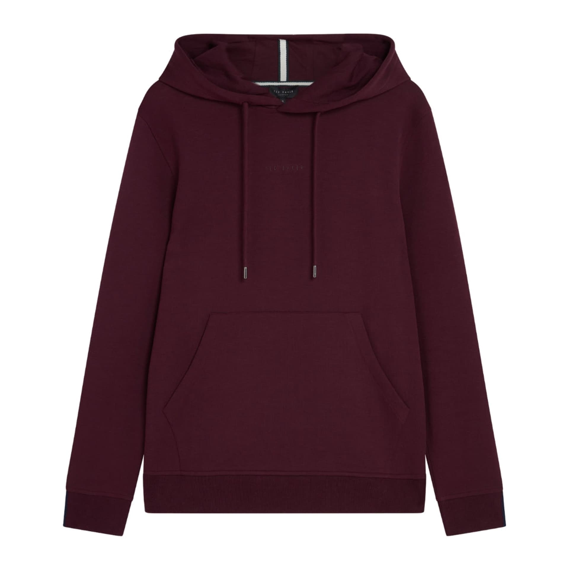 Ted Baker Ted Baker Men's Drotow Long Sleeve Hooded Hoodie in Wine