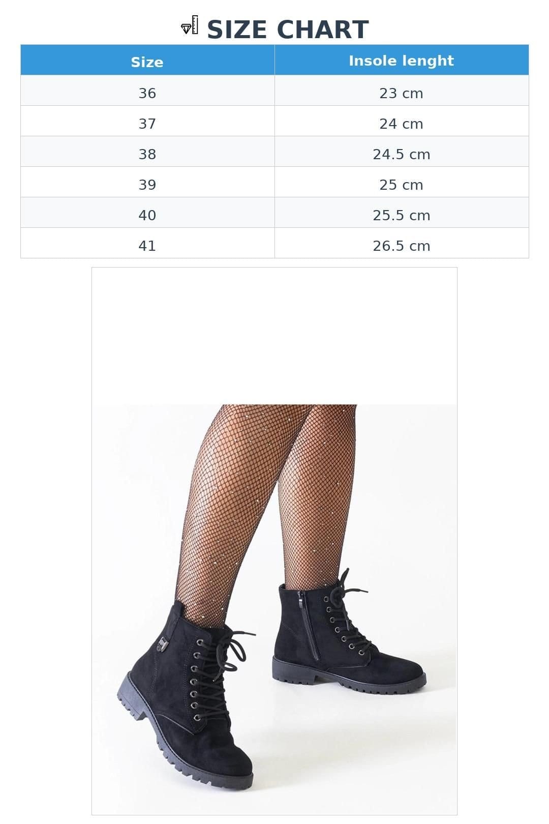 Love Lace Love Lace Women's Insulated Platform Work Boots Almond Toe Ankle High Winter in Black - 4