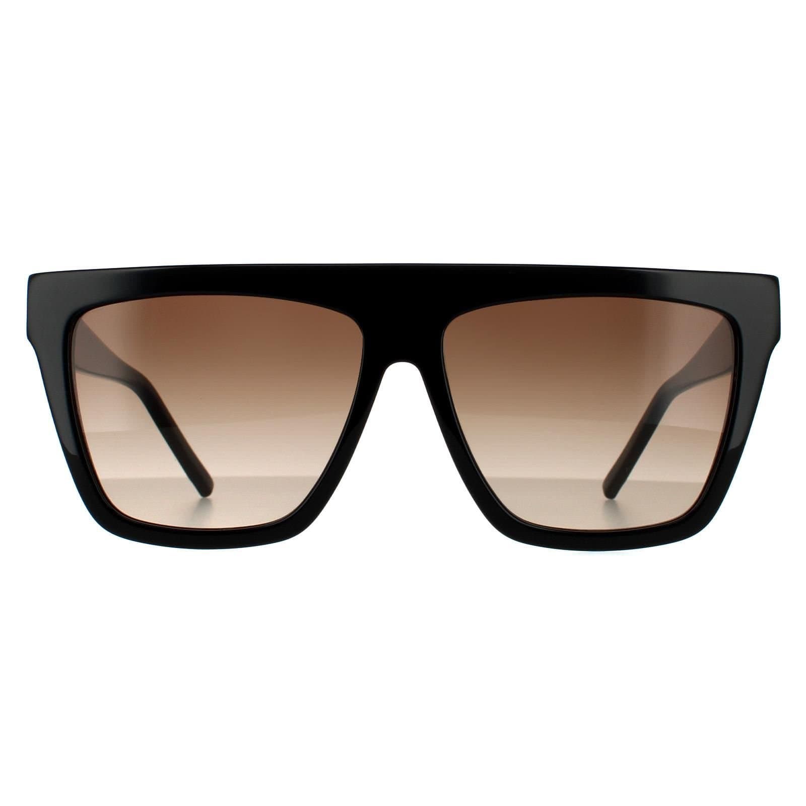 Hugo Boss Hugo Boss Women's Square Shiny Black Brown Gradient 90041091