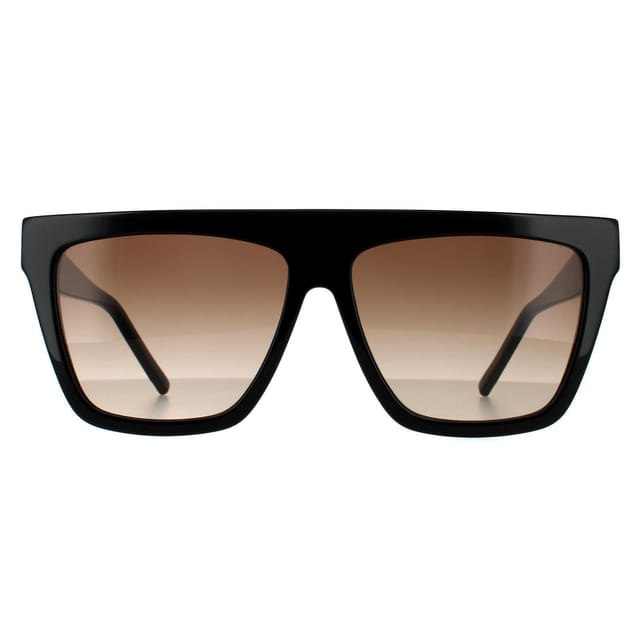 Hugo Boss Hugo Boss Women's Square Shiny Black Brown Gradient 90041091 - 2