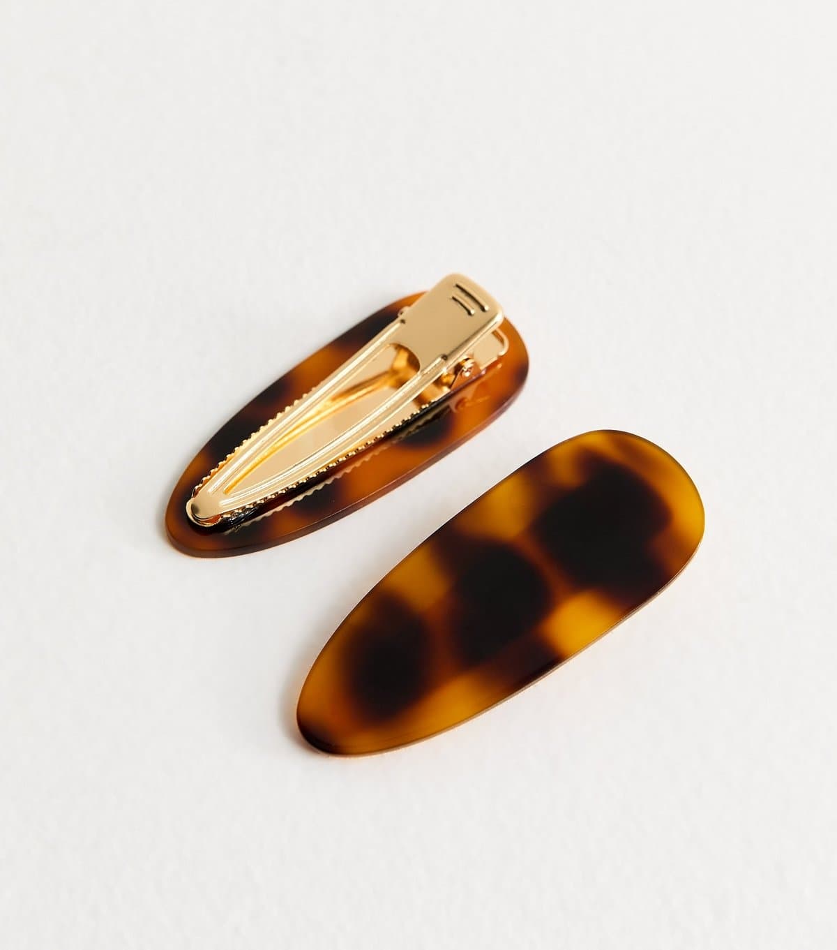 New Look Pack Of 2  Brown Tortoiseshell Hair Clips New Look