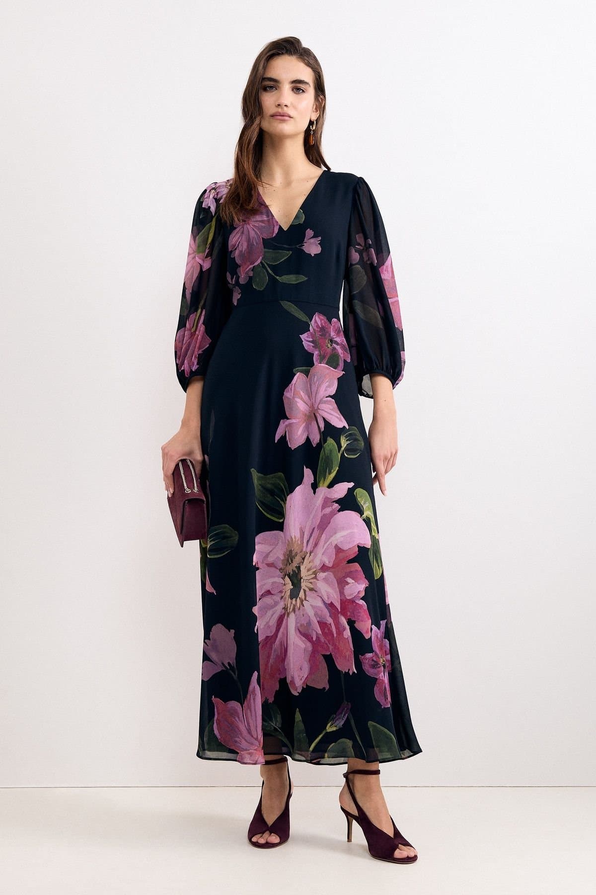 Phase Eight Phase Eight Women's Petite Betty Maxi in Dark Navy