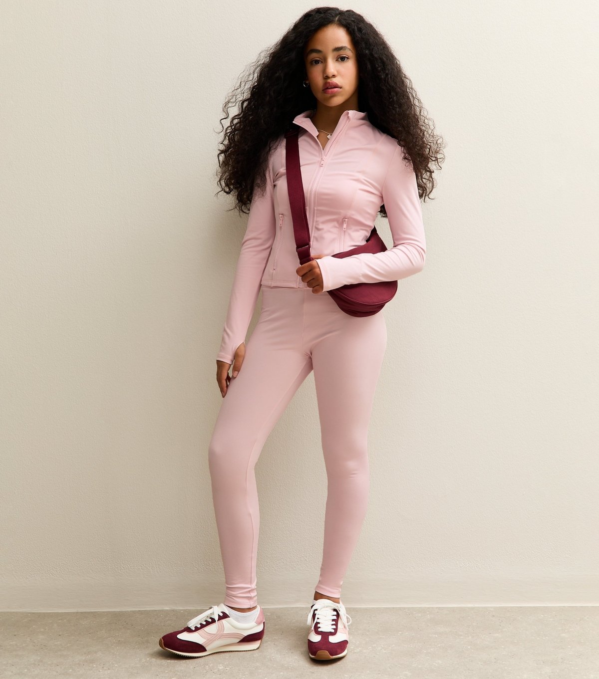 New Look Girls' Pink Waistband Leggings New Look - 3